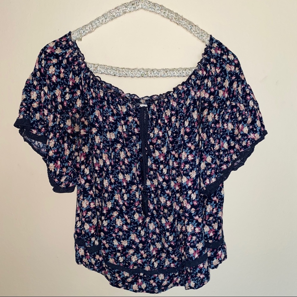Floral Off the Shoulder Top